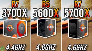 Ryzen 7 3700X vs Ryzen 5 5600X vs Ryzen 7 5700X [upl. by Aihset]