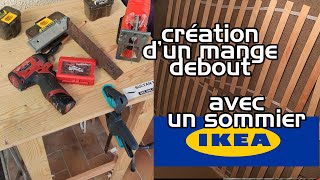 création dun mangedebout avec un vieux sommier Ikea [upl. by Laktasic316]