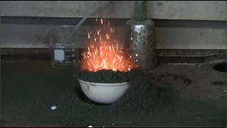 HD Chemistry The Ammonium Dichromate Volcano [upl. by Ettezoj]