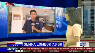 BMKG Gempa Lombok 70 SR Diyakini Gempa Utama [upl. by Nosnah]