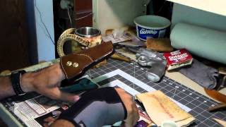 Part 1010 Applying the Final Finish to a Hand Crafted Leather Holster [upl. by Andri133]