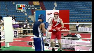 Welter 69kg Final  Nolan IRL vs Wojcicki GER  2012 European Olympic Qualifying Event [upl. by Llecram970]