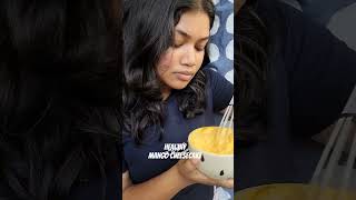 healthy Mango cheesecake mango mangorecipe mangocheesecake mangojuice thebrownavocado [upl. by Anitac633]