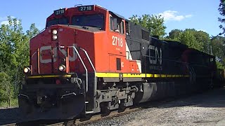 CN 2718 CN 2552 Northbound Internodal Fond Du Lac Wisconsin 09022024 [upl. by Shaff]