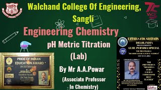 pH Metric Titration  Lab  Engineering Chemistry  WCE Sangli [upl. by Karleen274]