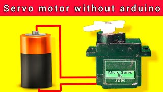 servo motor connection without arduino board [upl. by Cohe]