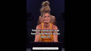 Peloton instructors read funny leaderboard names Best of funny pelotonbike peloton shoutout [upl. by Sommer491]