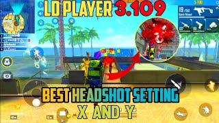 Ld player New Version 3109  Best Headshot Sensitivity Settings Free Fire Ld Player settings [upl. by Serica]