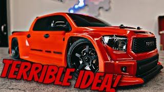 Converting my 4WD RC car into a RWD DRIFT CAR [upl. by Moulton564]