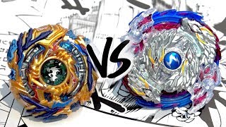 BATTLE Drain Fafnir 8Nt VS Nightmare Longinus Ds  Beyblade Burst GodEvolution [upl. by Earahs259]