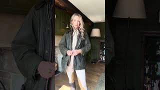 How I style my Barbour jacket for Autumn 🧥 🍂 englishcountryside autumnfashion [upl. by Evonne]