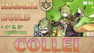 COLLEI FULL GUIDE  Talents Artifacts Weapons Team Comps Genshin 51 [upl. by Tjaden]