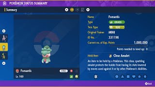 Fomantis  Solo  7 Star Serperior Raid  Pokemon ScarletViolet [upl. by Fedora]