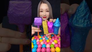 ASMR ‎AsmrWD 신기한물먹방 candy eat lips 물먹방아이스크림 575 [upl. by Sivrep]