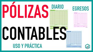 TIPOS DE PÓLIZAS CONTABLES  Qué son y para qué sirven  Curso Básico de Contabilidad [upl. by Dieterich]