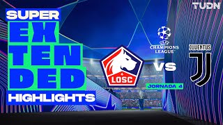 SUPER EXTENDED HIGHLIGHTS  Lille vs Juventus  UEFA Champions League 202425  J4 [upl. by Cull880]