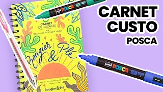 Customiser un carnet de croquis avec les marqueurs Posca [upl. by Kcire]