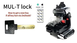 2M2 Tank 2 Pro Cut MulT Lock Key when All Keys Lost OBDII365 [upl. by Nacul]