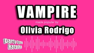 Olivia Rodrigo  Vampire Karaoke Version [upl. by Ssor]