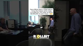 Dana White gets a FIRM talking to…😬 casino gambling dana danawhite banned blackjack roulette [upl. by Harald288]