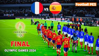 FRANCE vs ESPAGNE  Finale des JEUX OLYMPIQUES DE PARIS 2024  MATCH COMPLET ET TOUS LES OBJECTIFS [upl. by Ivetts]