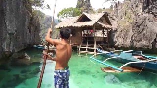 Fishing with a native man in Coron the Philippines [upl. by Adnaugal733]