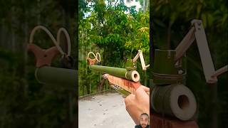 Bamboo Creation with Steel ball use Slingshots [upl. by Hartmunn830]