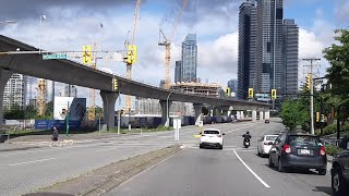 Sunday Driving  City of Burnaby to Downtown Vancouver British Columbia Canada [upl. by Cissiee43]