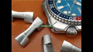 Seiko Scuba 63097040 Solid End Links Install [upl. by Ahsika]