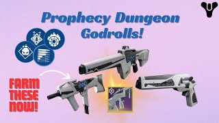 NEW Prophecy Dungeon GOD ROLL Guide Crazy New Weapons [upl. by Glenda208]