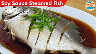 Simple Steamed Fish with Soy Sauce Recipe [upl. by Naihr]