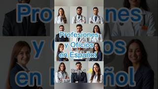 Profesiones y oficios en español parte 1 ✨ speakspanish professions work venezuela learning [upl. by Orferd]