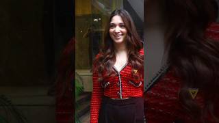 Tamanna Bhatia looks all in Red Outfit 😍 as she Papped in the City 💖📸 tamannaahbhatia tamannaah [upl. by Danforth448]