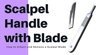 How to attach and remove a Scalpel Blade  Scalpel Handle with Blade [upl. by Kurtis]