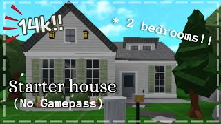 14k Starter house no gamepass  Roblox Bloxburg [upl. by Wescott559]