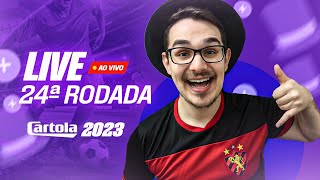 LIVE DICAS 24 RODADA  CARTOLA FC 2023  CONFIAR NO VASCO [upl. by Ruella346]