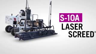 Somero S10A Laser Screed Machine [upl. by Naitirb354]