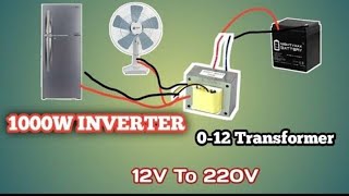 12v to 220v inverter  12v to 220v converter  12v to 220 transformer  12v to 220 inverter diy [upl. by Ellatsyrc343]