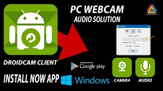 How to Make PC Camera Audio My for Android App DroidCam Client [upl. by Nerol]