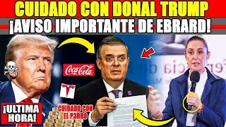 ¡SE SACUDE MEXICO EBRARD recibe LLAMADA ¡TRUMP LO AM3N4Z4 Y MEXICO DEFIENDE LOPEZ OBRADOR CLAUDIA [upl. by Jemima]