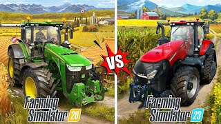 fs 20 vs fs 23 gameplay comparision  graphic comparison  fs23 vs fs20 [upl. by Ailehpo]