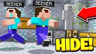 Minecraft HIDE and SEEK Trolling with RageElixir  Minecraft Camo Skin Prank [upl. by Azarria]