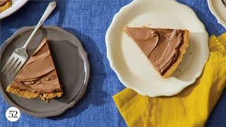 Silky Vegan Chocolate Pie  Recipe [upl. by Luapnhoj]