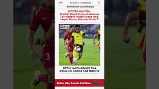 Netizen Malaysia Sindir Timnas Indonesia sepakbola fyp timnasday [upl. by Nnywg906]