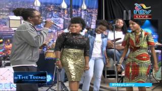 Njambi Koikai Richie Spice and Luciano do a reggae collabo on theTrend [upl. by Kowtko498]