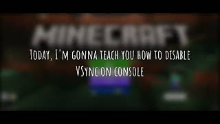 How to Disable VSync on Console Xbox Playstation [upl. by Arikat]