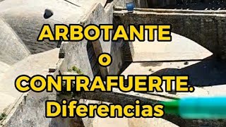 Gótico Diferencia entre ARBOTANTE y CONTRAFUERTE [upl. by Nothsa775]