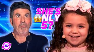 15 YOUNGEST Singers Who SLAYED Their Auditions on AGT [upl. by Iridissa]