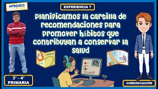 Planificamos la cartilla de recomendaciones para promover hábitos que contribuyan a la salud [upl. by Cochran]