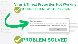 Page Not Available Your IT Administrator has Limited Access to Some Areas of this App In Defender✅ [upl. by Enrak]